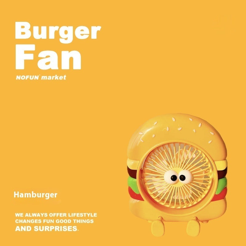 Creative Summer For Workers Hamburger Small Fan Birthday Gift