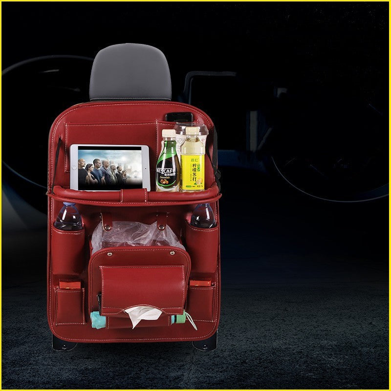 Car Tray Leather Storage Bag