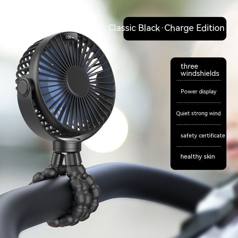 Octopus Stroller Deformation Fan Student Dormitory Desktop