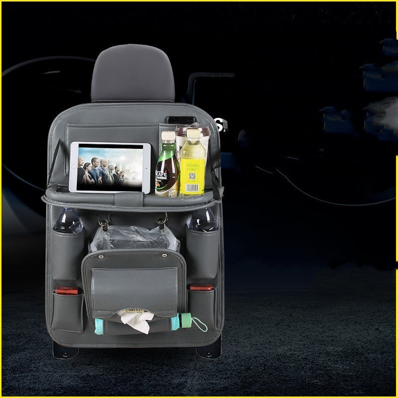 Car Tray Leather Storage Bag