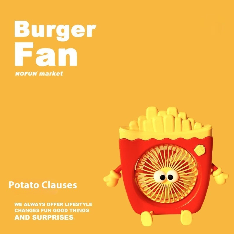 Creative Summer For Workers Hamburger Small Fan Birthday Gift