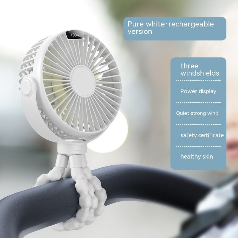 Octopus Stroller Deformation Fan Student Dormitory Desktop