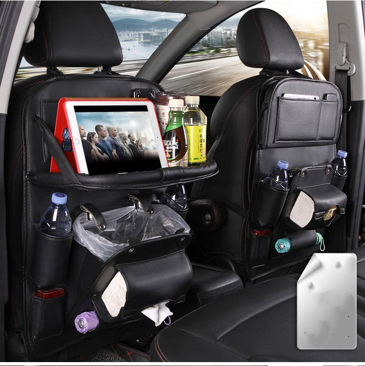 Car Tray Leather Storage Bag