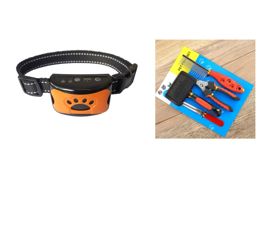 Dog Training Collar Waterproof Electric Pet Remote Control Rechargeable With Shock Vibration Sound