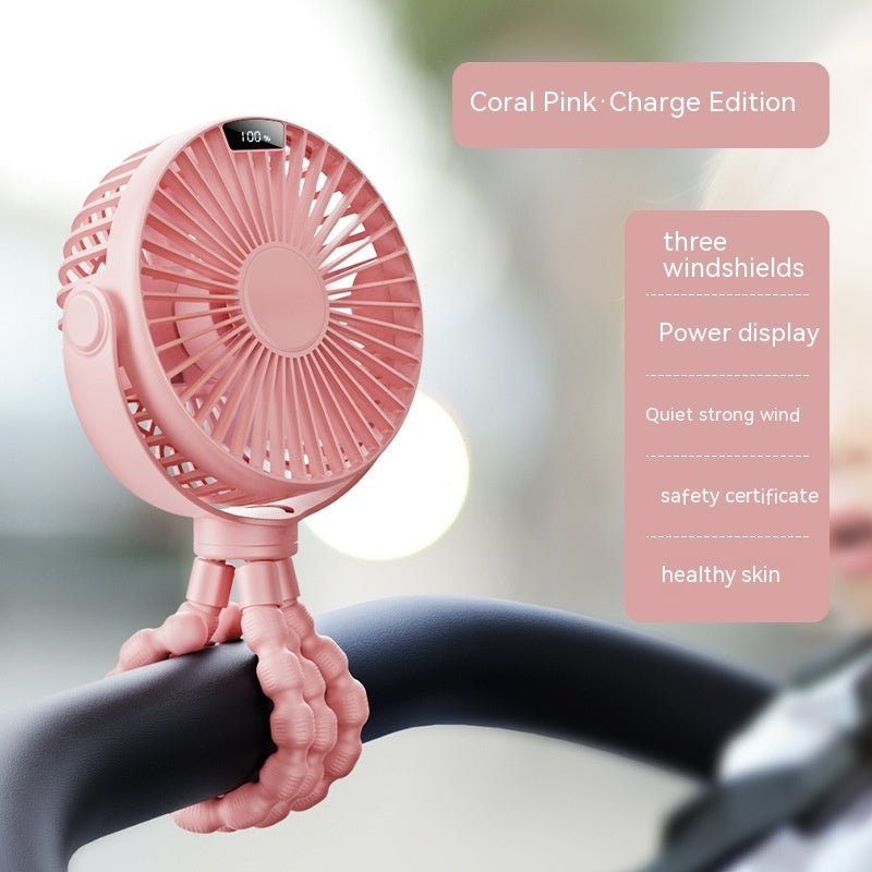 Octopus Stroller Deformation Fan Student Dormitory Desktop