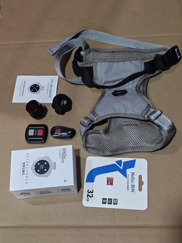 Pets Recorder Pet Tracker Collar Dogs And Cats Viewing Angle Motion Recording Camera
