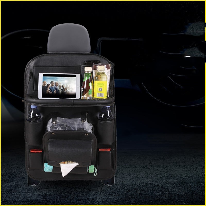 Car Tray Leather Storage Bag