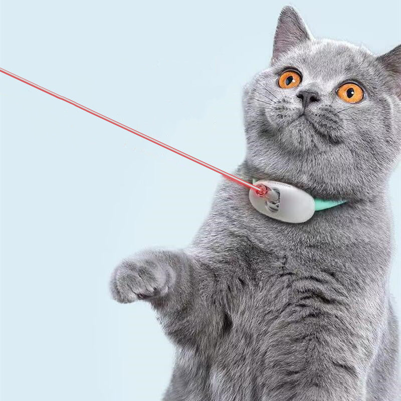 Automatic Cat Toy Smart Laser Teasing Cat Collar Electric USB Charging Interactive Training Pet Items