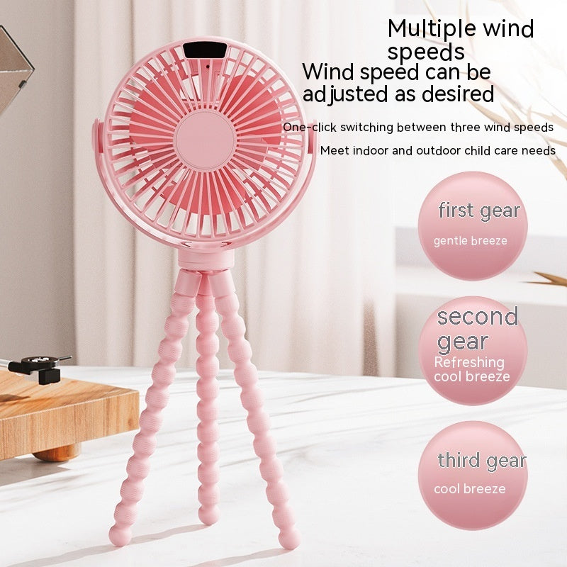Octopus Stroller Deformation Fan Student Dormitory Desktop