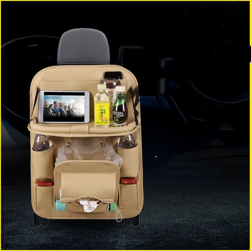 Car Tray Leather Storage Bag
