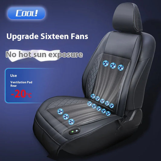 🔥 HOT SELLING – VENTILATED CAR SEAT CUSHION WITH BUILT-IN COOLING FAN 💨